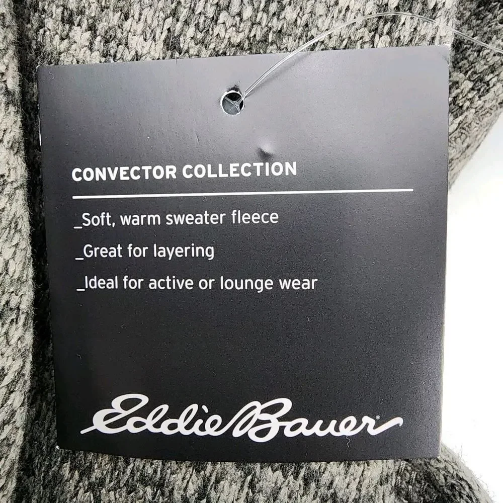 Eddie Bauer MR Convector 2.0 Mens Size XL Fleece‎ Snap Mock Neck Pullover Gray - Picture 6 of 10
